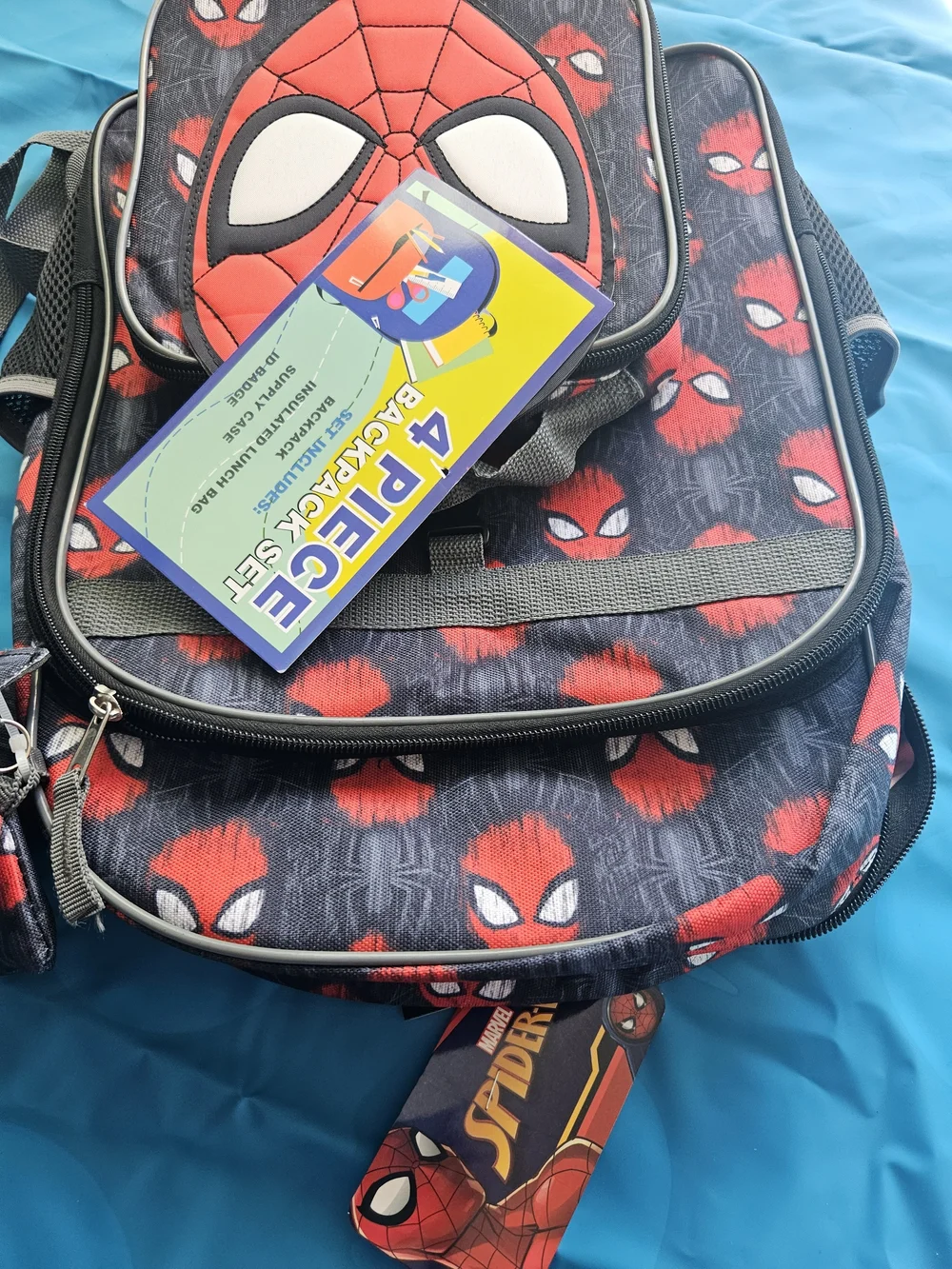 Marvel Spider-Man 4-piece school backpack set